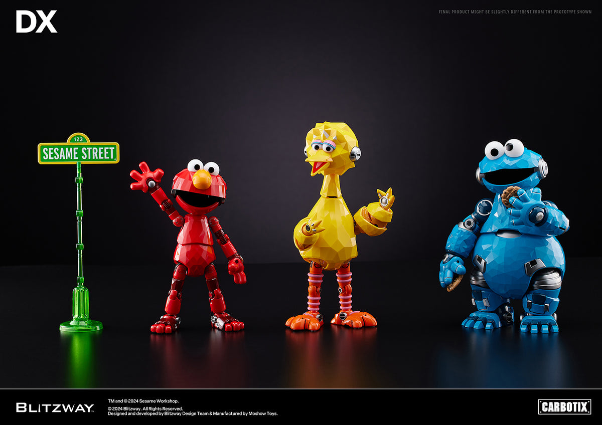 ウルトラプロ　アーティストシリーズ　elmore Sesame Street Carbotix DX Ver. Action Figures (Set of 3) - Hobby