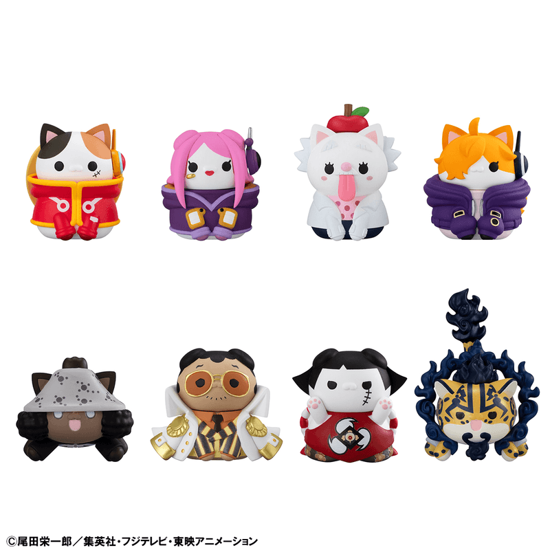 Mega Cat Project One Piece Nyan Piece Egghead Ver. (Set of 8