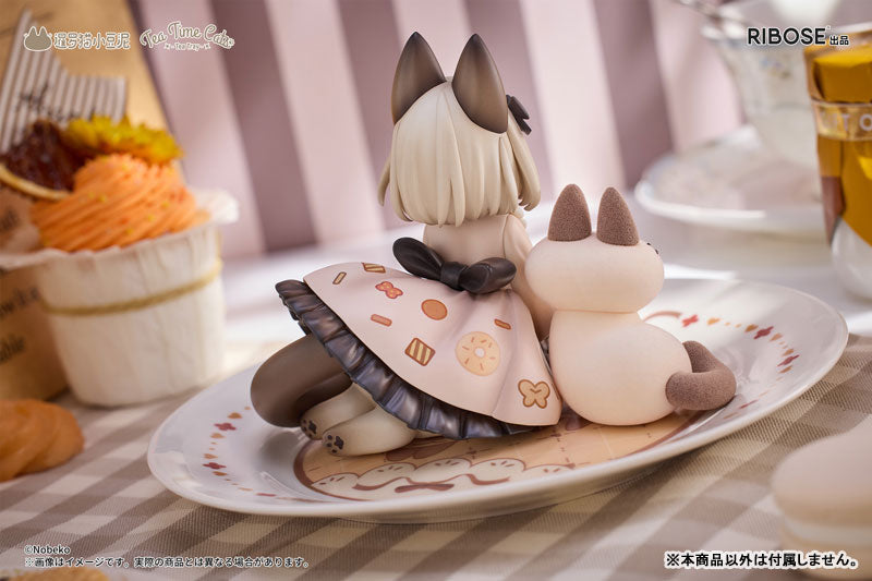 Tea Time Cats x Siamese Cat Azuki-san Friendship Collaboration
