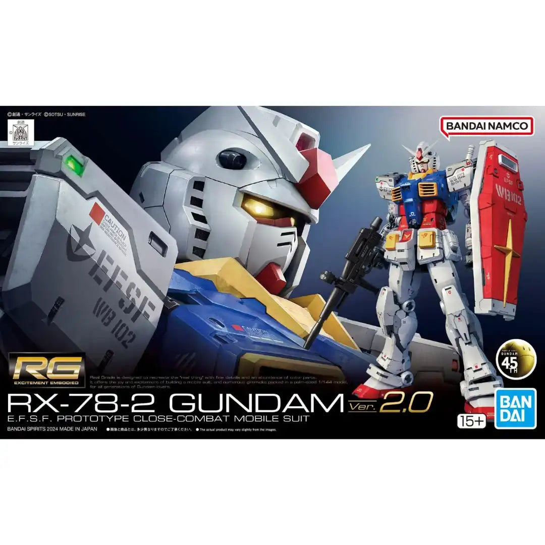 RG RX-78-2 GUNDAM Ver. 2.0 ＆G-3 Ver. 2.0 Bandai Hobby RG 1/144 #40 RX-78-2 GUNDAM Ver.2.0 - Hobby Bee Canada