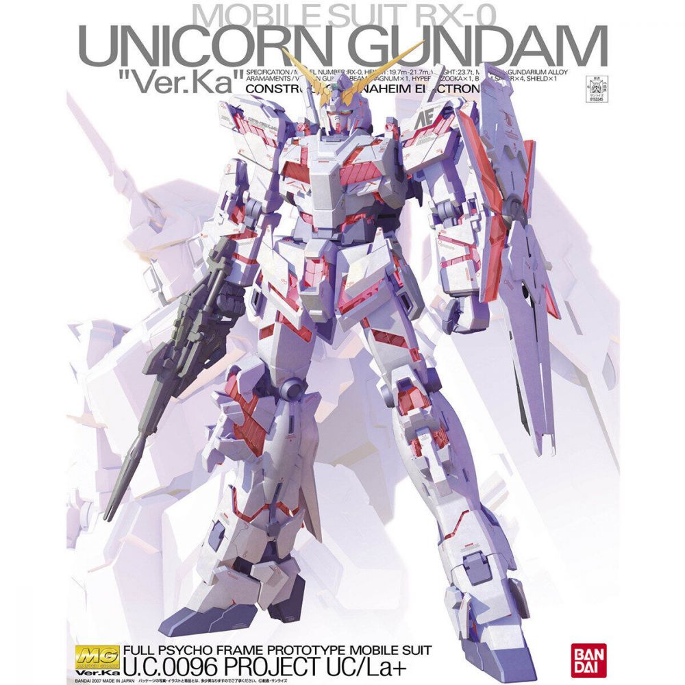 Bandai Hobby MG 1/100 Unicorn Gundam Ver.Ka - Hobby Bee Canada