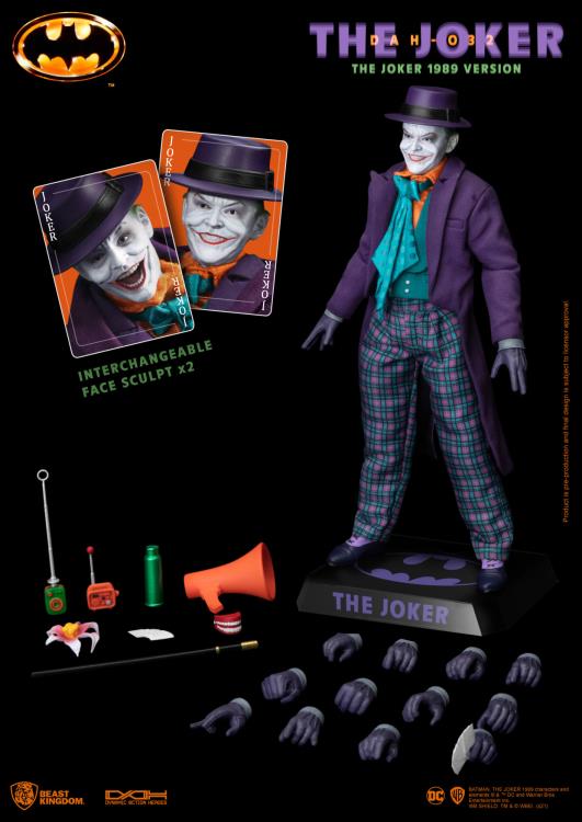 BATMAN 1989 DAH-032 DYNAMIC 8-CTION HEROES JOKER - Hobby Bee Canada
