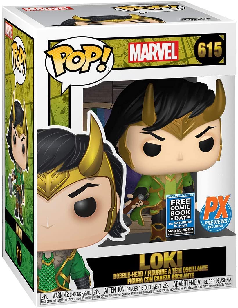 Funko Pop Marvel Loki PX Vinyl Figure FCBD 2020 #615 - Hobby