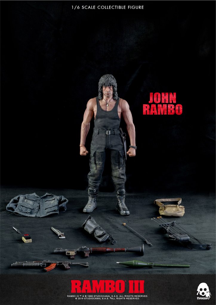 Threezero RAMBO III RAMBO 1/6 Scale - Hobby Bee Canada