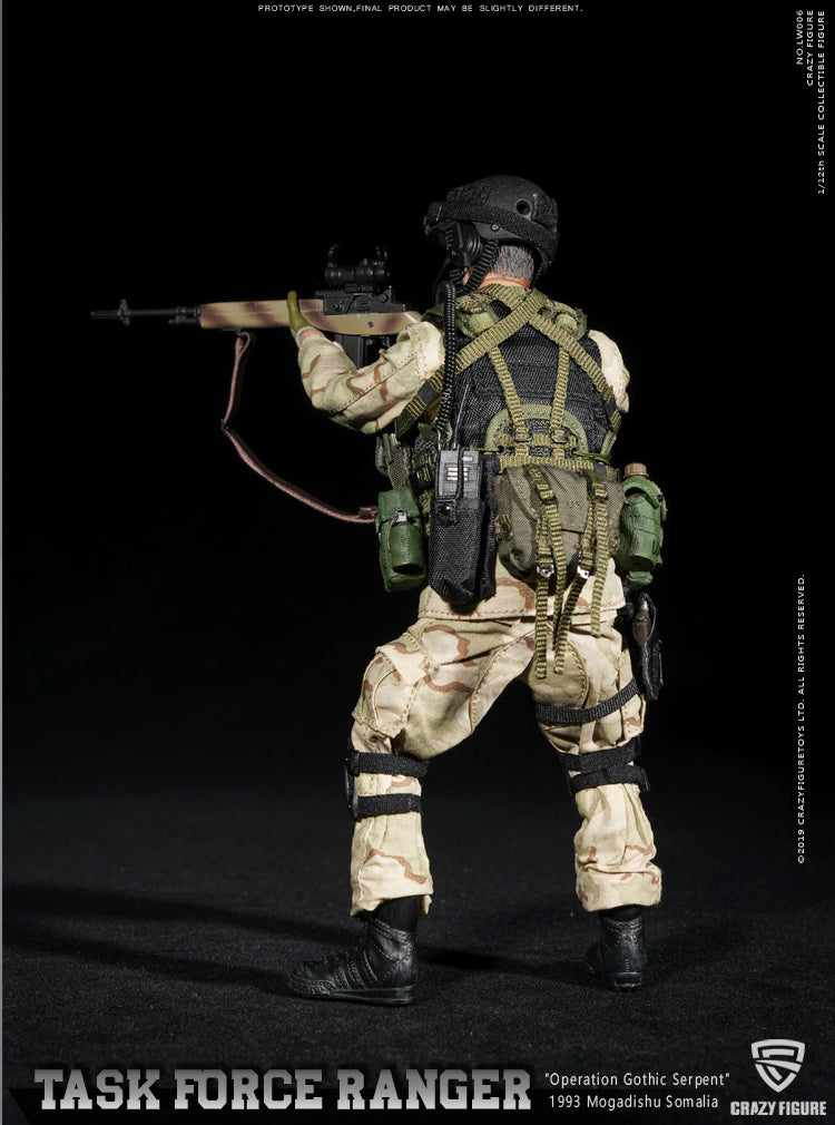 CRAZY FIGURE LW006 Delta Special Force M14 Sniper 1/12 Scale