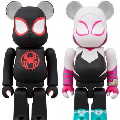 BE@RBRICK Spider-Man (Miles Morales) & Spider-Gwen 2 Set