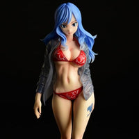 Fairy Tail Jubia Lokser Gravure Style Red Bikini Sheer Wet Shirt SP