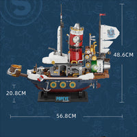 Popeye Treasure Hunt Steamship Brick Kit
