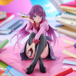 Monogatari Series Desktop Cute Figure Hitagi Senjougahara