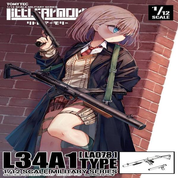 TomyTec Little Armory 1/12 LA078 L34A1 Type Submachine Gun