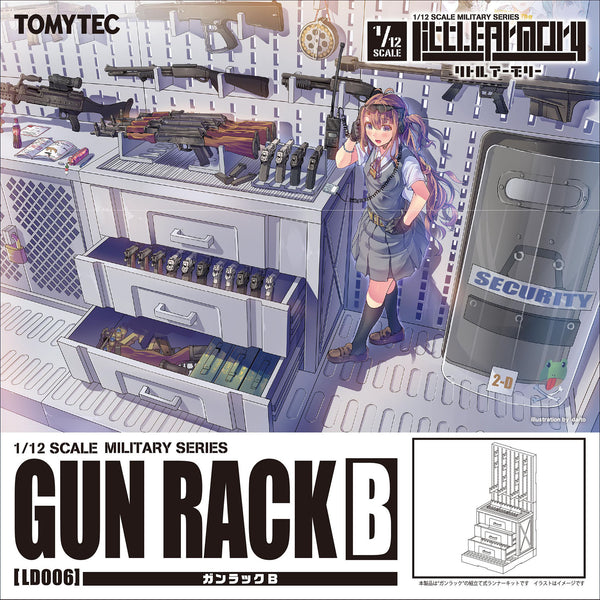 TomyTec Little Armory 1/12 LD006 Gun Rack B
