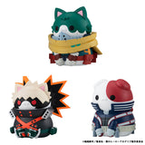 Mega Cat Project My Hero Academia Nyanto! The Big Heroaca Cats Series Midoriya & Bakugo & Todoroki set (with gift)