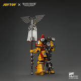 WARHAMMER Imperial Fists Herald Consul with Standard and Bolt Pistol