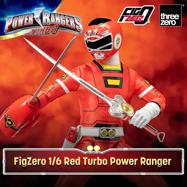 Power Rangers Turbo FigZero 1/6 Red Turbo Power Ranger - Hobby Bee Canada