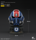 WARHAMMER Ultramarines Lieutenant Titus' MKX Helmet & Display Stand