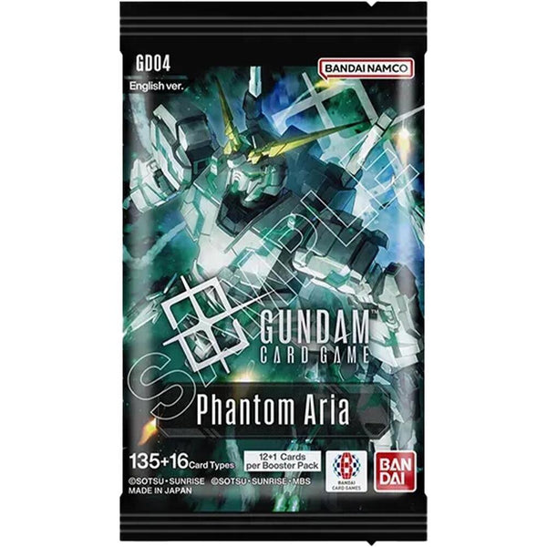 新品未開封 テープ付 Gundam Card Game Phantom Aria Gundam Card Game: Phantom Aria Booster Pack (GD04) - Hobby Bee Canada