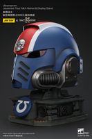 WARHAMMER Ultramarines Lieutenant Titus' MKX Helmet & Display Stand