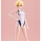 Sousai Shojo Teien Saotome Rui Touou High School Competitive Swimsuit, Dreaming Style White Dolphin