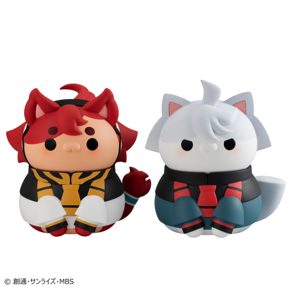 [Backorder] MEGA CAT PROJECT Mobile Suit Gundam The Witch From Mercury Nyanto! The Big Series Cat From Mercury Suletta＆Miorine Set【with gift】(Box)