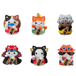 Mega Cat Project One Piece Nyan Piece Nyan! Lucky Cat Pirates (Set of 6)