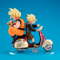 Desktop Real McCoy EX Dragon Ball Z Super Saiyan Son Goku & Super Saiyan Son Gohan with Mortorbike