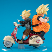 Desktop Real McCoy EX Dragon Ball Z Super Saiyan Son Goku & Super Saiyan Son Gohan with Mortorbike