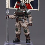 [Backorder] WARHAMMER  Astra Militarum Cadian Command Squad Veteran with Regimental Standard