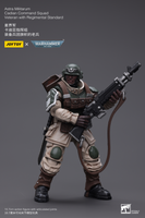 [Backorder] WARHAMMER  Astra Militarum Cadian Command Squad Veteran with Regimental Standard