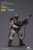 [Backorder] WARHAMMER  Astra Militarum Cadian Command Squad Veteran with Regimental Standard