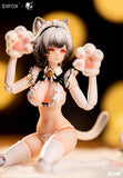 Eiifox X BearPanda Cat Maid Little Pudding 1/12 Scale Action Figure Deluxe Ver.