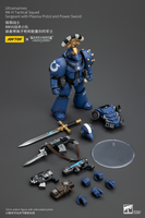 WARHAMMER Ultramarines MK VI Tactical Squad Sergeant with Plasma Pistol and Power Sword