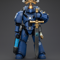 WARHAMMER Ultramarines MK VI Tactical Squad Sergeant with Plasma Pistol and Power Sword