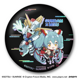 Gundam x Miku Memorial Can Badge Set