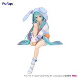 Hatsune Miku Noodle Stopper Figure Rabbit Ear Hood Pajama Blue Color Ver.