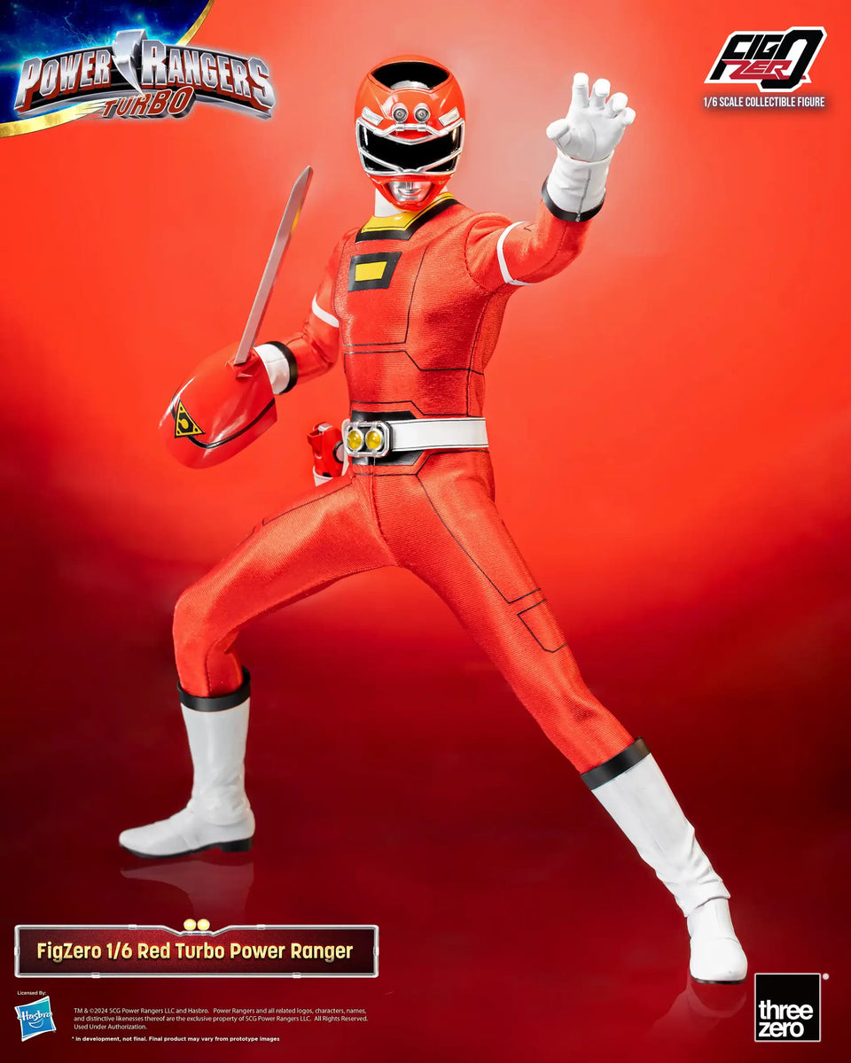 Power Rangers Turbo FigZero 1/6 Red Turbo Power Ranger - Hobby Bee Canada