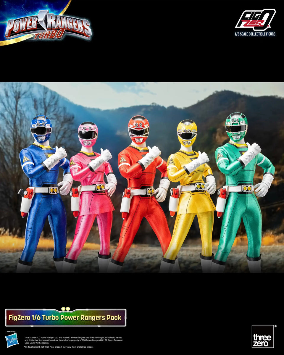 Power Rangers Turbo FigZero 1/6 Turbo Power Rangers Pack - Hobby Bee Canada