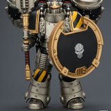 WARHAMMER Iron Warriors MkII Assault Sergeant with Disintegrator Pistol, Power Maul & Combat Shield