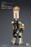 WARHAMMER Iron Warriors MkII Legionary 1 with Vexilla, Bolter and Bolt Pistol