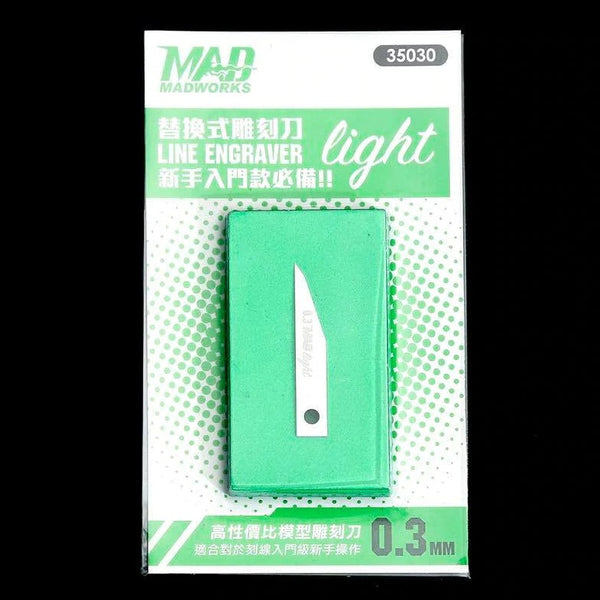Madworks 35030 Line Engraver Light 0.3mm Chisel