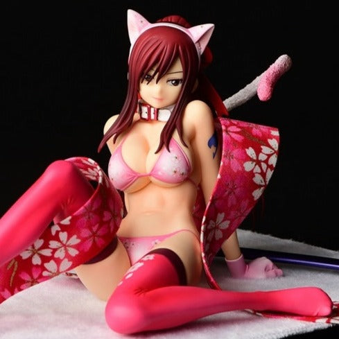 Fairy Tail Erza Scarlet Cherry Blossom Cat Gravure Style