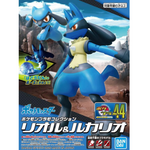 Bandai Hobby Pokemon Model Kit RIOLU & LUCARIO