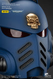 WARHAMMER Ultramarines Captain MkX Helmet & Display Stand
