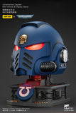 WARHAMMER Ultramarines Captain MkX Helmet & Display Stand