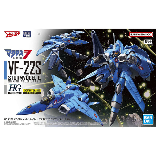 Bandai Hobby HG 1/100 Macross  VF-22S STURMVOGEL Ⅱ MAXIMILIAN JENIUS USE