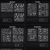 [Backorder] XENOGEARS STRUCTURE ARTS 1/144 Scale Plastic Model Kit Series Vol. 1 (Box of 4)