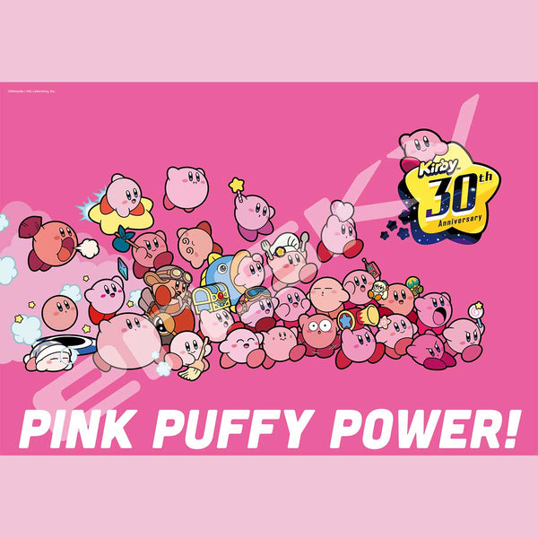 Kirby 30th Anniversary "PINK PUFFY POWER!" 1000P Jigsaw Puzzle (1000T-318)