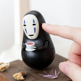 No-Face With Teacup Roly Poly Tilting Figure "Spirited Away" (YR-MC04)