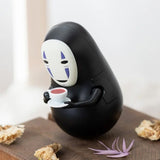 No-Face With Teacup Roly Poly Tilting Figure "Spirited Away" (YR-MC04)