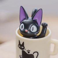 Jiji in Teacup Roly Poly TIlting Figure "Kiki's Delivery Service" (YR-MC05)