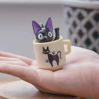 Jiji in Teacup Roly Poly TIlting Figure "Kiki's Delivery Service" (YR-MC05)